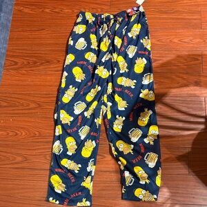 NWT Men’s Homer Simpson Print Pajama/ Lounge Pants - Blue